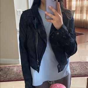 black moto jacket